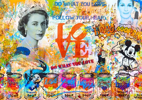 Do What You Love by Uri Dushy - Mixed Media Paper
