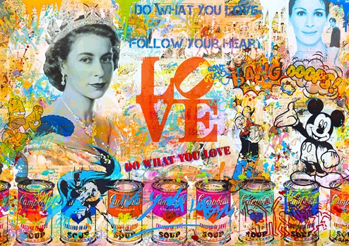 Do What You Love by Uri Dushy - Mixed Media Paper